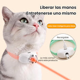 Collar Láser Inteligente para Gatos: Recargable, 2 Modos y Uso Manual | ¡Adiós al Aburrimiento!