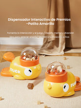 Dispensador de Comida Interactivo "Patito Amarillo": Juguete Educativo para Perros y Gatos, Alivia el Aburrimiento y el Estrés