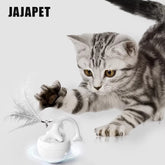 Pelota Giratoria Automática con Cola de Espina de Pescado Juguete Interactivo Inteligente para Gatos