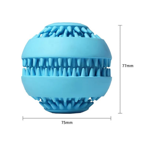 Pelota Dispensadora de Premios 2 en 1 — Limpieza Dental + Masticación Antiestrés para Perros