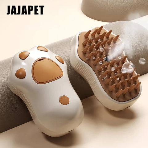 Cepillo de Masaje con Spray 3 en 1 para Gatos y Perros — Cepillado, Baño y Relajación en un Solo Paso