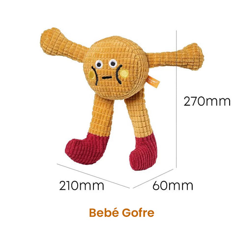 Juguete para Mascotas de Gofre: Peluche con Sonido y Catnip para Perros y Gatos