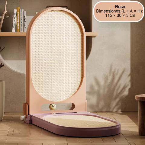 JAJAPET Rascador Plegable 90°/135°/180° para Gatos – Núcleo Reemplazable, Pista con Pelotas, Modelo Grande 130 cm