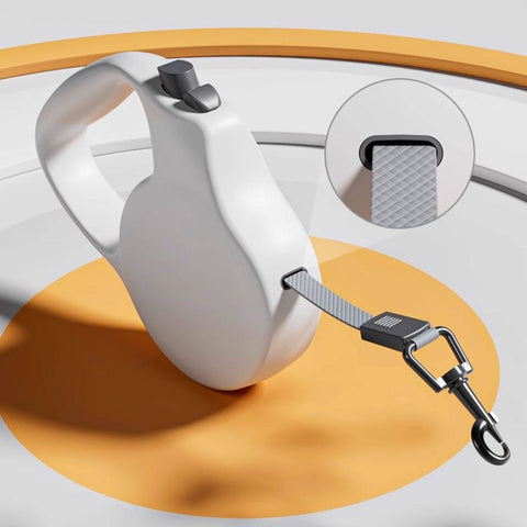 Correa Retráctil Ultraligera 3 m JAJA PET  Bloqueo con un toque, cuerda de fibra anti-tirones, paseos sin esfuerzo