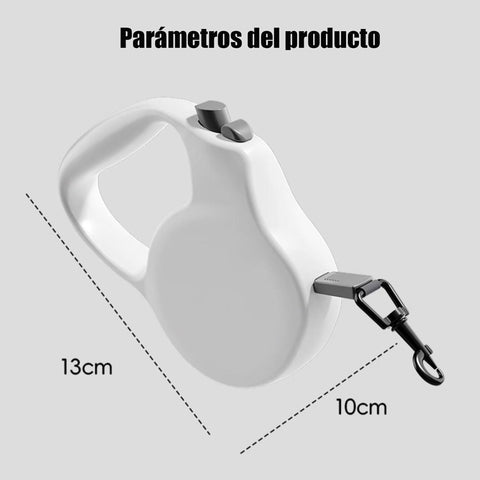 Correa Retráctil Ultraligera 3 m JAJA PET  Bloqueo con un toque, cuerda de fibra anti-tirones, paseos sin esfuerzo