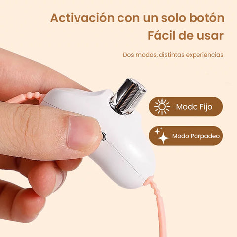 Collar Láser Inteligente para Gatos: Recargable, 2 Modos y Uso Manual | ¡Adiós al Aburrimiento!