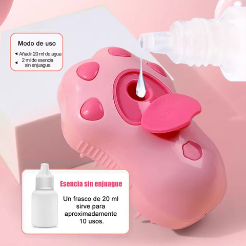 Cepillo de Masaje con Spray 3 en 1 para Gatos y Perros — Cepillado, Baño y Relajación en un Solo Paso