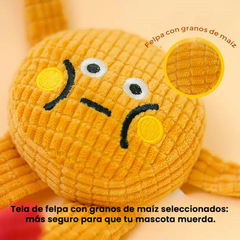 Juguete para Mascotas de Gofre: Peluche con Sonido y Catnip para Perros y Gatos