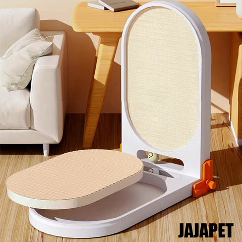 JAJAPET Rascador Plegable 90°/135°/180° para Gatos – Núcleo Reemplazable, Pista con Pelotas, Modelo Grande 130 cm