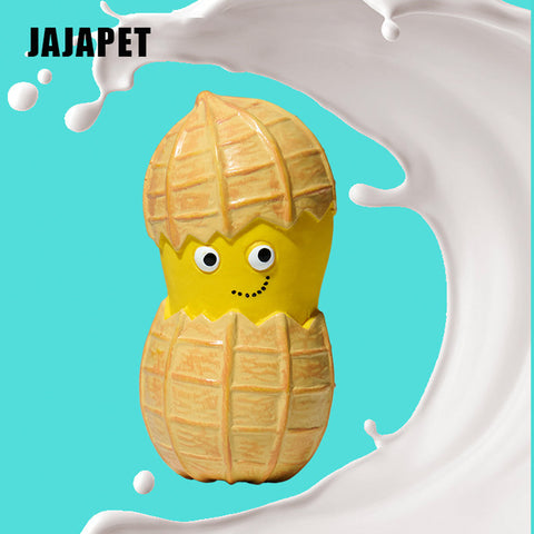 “Maní Sonriente” – Juguete de Látex Natural con Silbato para Perros