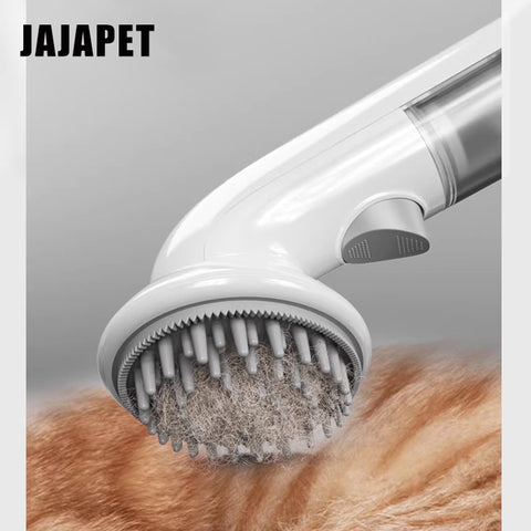 Cepillo 3 en 1 para Mascotas – Dispensador de Mousse, Masaje y Eliminación de Pelo con Cerdas de Silicona Largas y Cortas