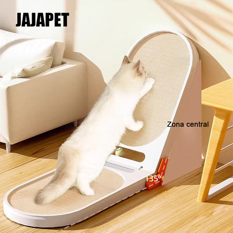 JAJAPET Rascador Plegable 90°/135°/180° para Gatos – Núcleo Reemplazable, Pista con Pelotas, Modelo Grande 130 cm