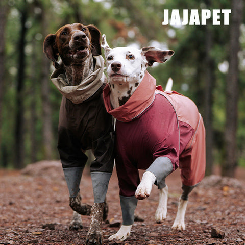 Traje impermeable de 4 patas para perros Ligero, transpirable y apto para todo clima