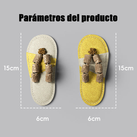 Juguete Dental de Lufa “Chancla Feliz” para Gatos – Limpieza, Diversión y Bienestar 100 % Natural