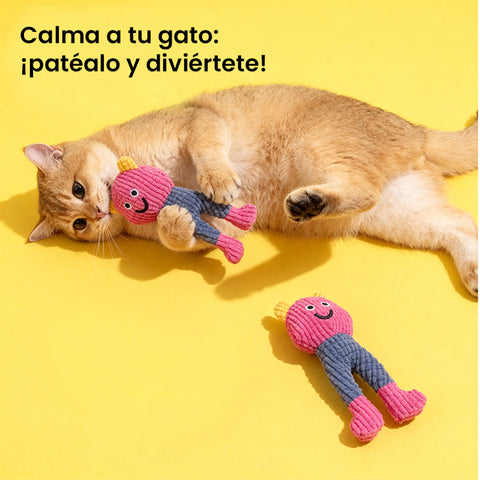 Juguete para Mascotas de Gofre: Peluche con Sonido y Catnip para Perros y Gatos