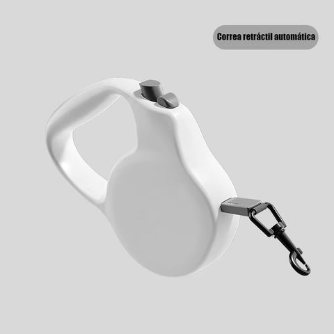 Correa Retráctil Ultraligera 3 m JAJA PET  Bloqueo con un toque, cuerda de fibra anti-tirones, paseos sin esfuerzo