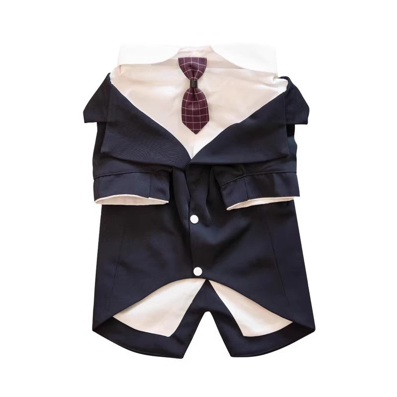 Traje-esmoquin “Gentleman” para Perros Medianos y Grandes – Estilo Formal, Ajuste Cómodo