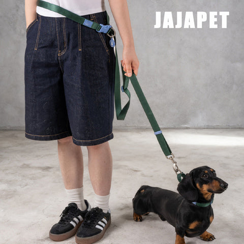 Correa 4-en-1 Manos Libres Nylon Premium, Hebilla 360° de Aluminio, Ajuste 120-200 cm para Paseos Sin Esfuerzo