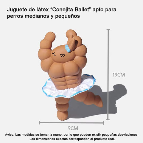 JAJAPET Juguete Conejita Sirena de Látex Chillón, Resistente a Mordidas, Limpia Dientes para Perros