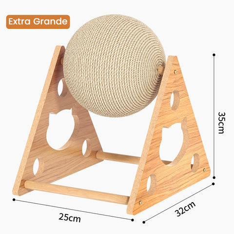 Cat Scratching Ball with Sisal – Vertical Cat Scratch Board & Play Center
