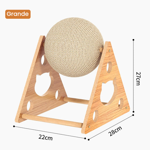 Cat Scratching Ball with Sisal – Vertical Cat Scratch Board & Play Center