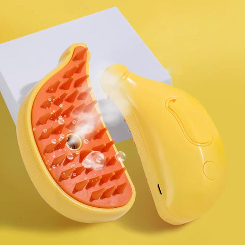 Cepillo de Masaje con Spray 3 en 1 para Gatos y Perros — Cepillado, Baño y Relajación en un Solo Paso