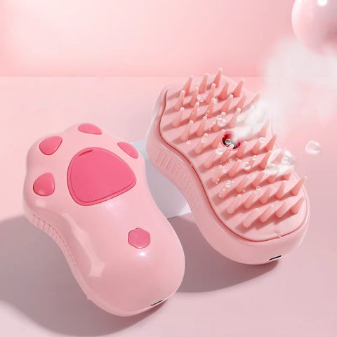 Cepillo de Masaje con Spray 3 en 1 para Gatos y Perros — Cepillado, Baño y Relajación en un Solo Paso