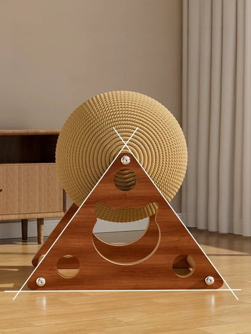 Cat Scratching Ball with Sisal – Vertical Cat Scratch Board & Play Center
